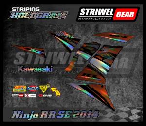 Stiker List Striping Full Hologram Ninja RR SE 2014