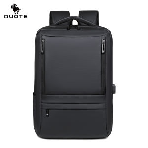 AUOTE Fashion Mens Backpack Business Laptop Backpack Waterproof Texture Film Design Large Capacity Travel Backpack Men 15.6inch Laptop Backpack Multi-function Backpack Casual Backpack USB Charging