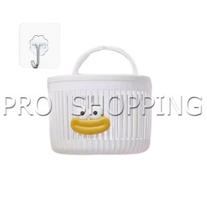 Pro ตะกร้าแขวน ตะกร้าอเนกประสงค์ ติดผนัง เหมาะสําหรับห้องน้ํา 1ชิ้น Storage basket