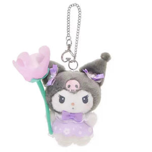 XY Cute Sanrio Kuromi My Melody Cinnamoroll Pompom Purin Hello Kitty plush pendant gift for girlfriend keychain YX