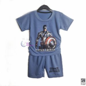BARU SETELAN BAYI DAN ANAK LAKI LAKI 6 BULAN SAMPAI 7 TAHUN KEREN TREND KEKINIAN BAJU ANAK COWO ONE SET KAOS KAPTEN