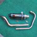 Akraphovic fullsystem for Sigma 250 51mm stainless elbow. 
