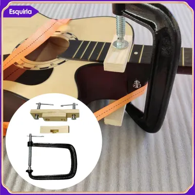 Esquirla Folk Acoustic Guitar Bridge Clamp Metal Luthier Tool Acoustic Guitar Maintenance Clamp Bridge Repair Replace Tool Fixture Clip