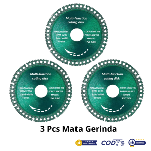 Paket Mata Gerinda Hijau Potong Kaca Keramik Marmer 4inch 3pcs 5pcs