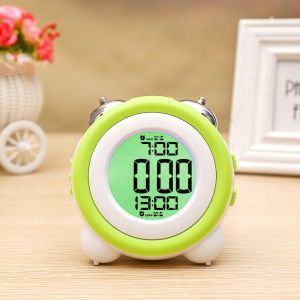 🇸🇬[Ready Stock] Loud Alarm Clock for Heavy Sleepers Digital Clock With Light Bell Double Alarms for Work Home Dormitory Kid Battery Clock