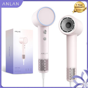 ANLAN Hair Dryer Unique 120000RPM Brushless Motor 100 Million Negative Ions Dries Fast and Intelligent Temperature Control for Home Salon Travel