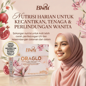 VitaEssentia BNeu OraGlo – Powerful blend of antioxidants collagen enhancers and botanical extracts for luminous skin enhanced hydration and youthful glow.