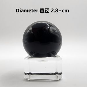 (SG Seller Ready Stocks) Natural Obsidian Ball Display Ornament 2.8+ - 3.8+cm