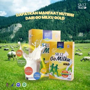 SR12 GoMilku Gold Susu Kambing Etawa Bubuk 200gr Rendah Lemak Bebas Kolesterol Untuk Diabates Cegah Osteoporosis Meredakan Nyeri Sendi - KSR025