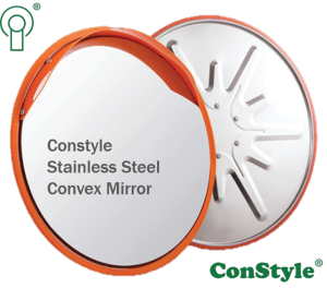ConStyle® Convex Mirror Stainless Steel/External (800mm)