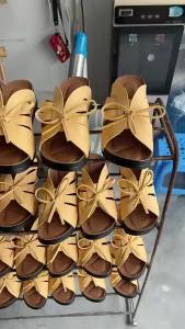 [Free Shipping] New Plus Size Womens Wedge Sandals with Metal Buckle Rope Wedge Light Sole Peep-Toe Design