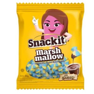 Makanan Ringan Camilan Marshmallow / Marsh Mallow Snack It 50 Gr Rasa Chocolate Vanilla Strawberry Chocolate Twist 70 Gr - Hijau 30 Gr Biru - Kereta Kuning - Gaun