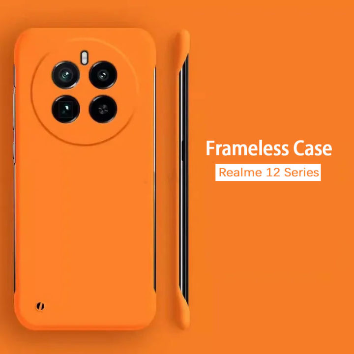 Realme 12 Pro+ 5G 2024 Frameless Slim Matte Phone Case For Realme 12 Pro+  12 Pro 12pro+ 12pro Relame 12Pro+ 5G 2024 Hard PC Shockproof Casing