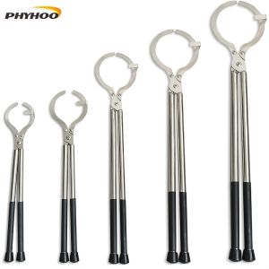 PHYHOO Long Handle Crucible Jacket Heat Resistant Non Slip Handle 2kg/4kg/5kg/6kg/8kg for Jewelry Melting Metal Casting Lab Use
