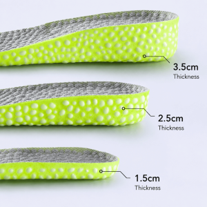 NALANILI 1Pair Invisible Height Increase Insoles Shock Absorption Breathable Elevator Shoe Inserts Super Elastic Lift Shoe Pads Women Men Shoes