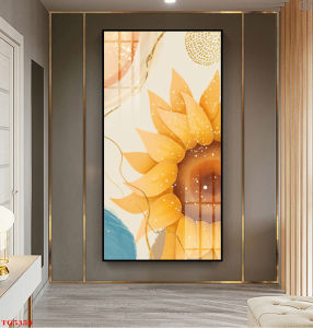 Tranh Laminate Tráng Gương - Tranh Treo Tường Hoa Hướng Dương Nghệ Thuật
