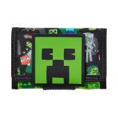 [SG Stock] Children’s Wallet Tri-Fold with Card Slots & Coin Pouch & Strap Minecraft Dinosaur Heart Kowala