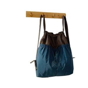 Large Capacity Foldable Backpack Reusable Waterproof Travel Drawstring Bag Comfortable Handle Eco-Friendly Shopping Shoulder Bag2026