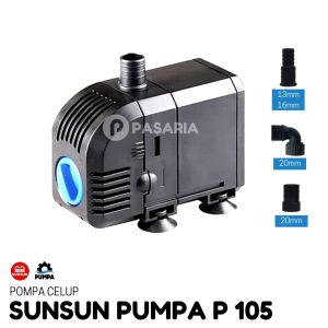 SUNSUN PUMPA P 105 / P105 Pompa Celup Kolam Ikan / Aquarium Ori 2500 lph / liter per jam
