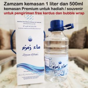 Air Zamzam 100% asli 1 Liter/ Zamzam water/zamzam 500 ML & 1L oleh oleh haji/oleh oleh umroh