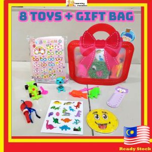 8in1 Gift Bag Kids Party Pack Set Kindergarten Birthday Party Kids Thank you Door Gift