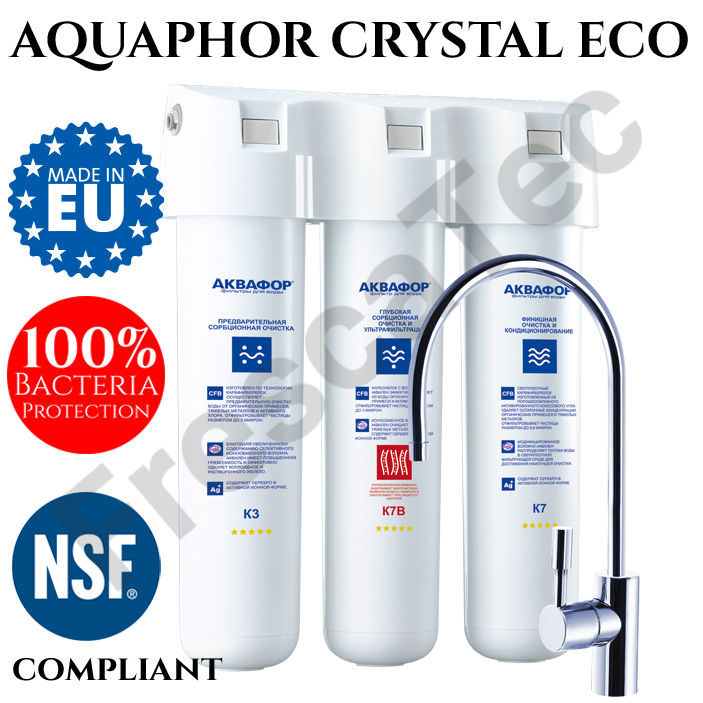 Aquaphor Crystal Eco / Pro Water Filter Purifier NSF Certified Point of ...