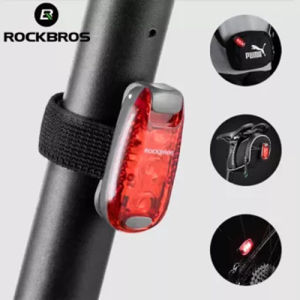 ROCKBROS Xe đạp đuôi MTB xe đạp đường trường ánh sáng ban đêm an toàn Đèn Led cảnh báo đèn gắn bánh xe đi xe đạp chạy Mũ bảo hiểm đèn sau phụ kiện xe đạp