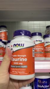 NOW Taurine 1000mg Double Strength Bổ Sung Taurine Hỗ Trợ Hệ Thần Kinh Tim Mạch Cân Bằng Điện Giải - Hỗ trợ cân bằng điện giải và vận chuyển các khoáng chất như natri kali canxi và magie trong tế bào.