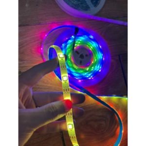 Đèn Led Đuổi aGRB 16 Triệu Màu Dán Tường Bàn Làm Việc Cảm Biến Âm Thanh Remote Điều Khiển