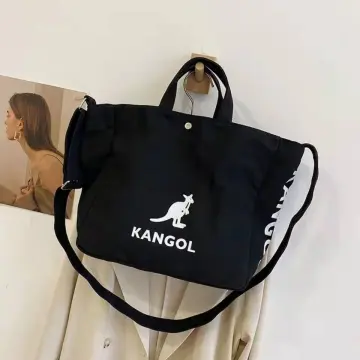 Korea KANGOL Tote Bag Kangaroo Canvas Female Cross Body Japanese ins Student Waiting Shoulder Korean Style Large Capacity Book Liter Lazada Singapore