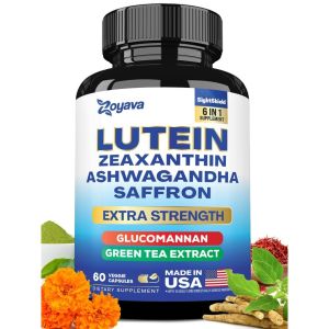 Lutein & Zeaxanthin 8000 mg Eye Vitamins with Saffron Adult Eye Health Supplement