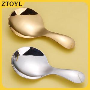 ZTOYL Dễ Thương Thép Không Gỉ Muỗng Ngắn Xử Lý Vàng Ice Cream Trà Cà Phê Muỗng Trẻ Em Muỗng Nhà Bếp Gia Vị Muỗng Gia Vị