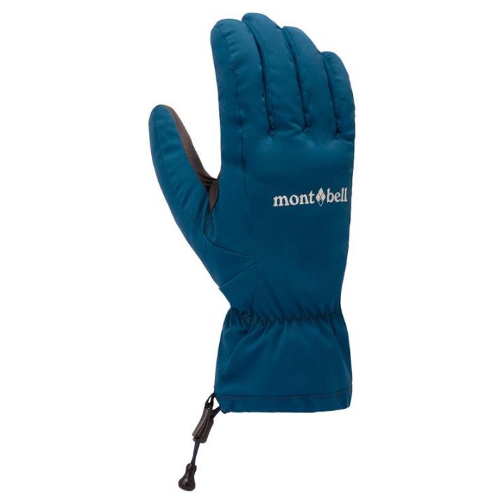 Montbell Gloves Men's Winter Trekking Gloves Black Blue Green