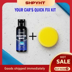 SHPYHT Xe Sơn Scratch Repair Kit Hành Động Nhanh Chóng Kem Và Pad Set Cho Bề Mặt Sửa Chữa Thuận Tiện Cho Các Chuyến Đi Đường Bộ Và Nhà Để Xe Sử Dụng