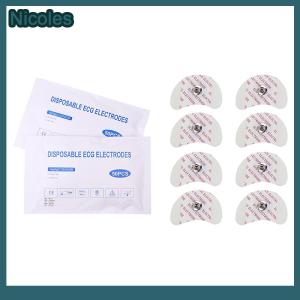 [Nicoles] 50PCS Each Bag 2439 White Foam Disposable ECG Electrode Pads Patch ECG EKG Accessories For Pediatric Patient Size