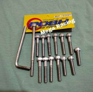 promo Baut Blok Mesin CVT Beat Scoopy L Chrome Posh
