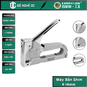 Bộ Máy Bắn Ghim Súng Bấm Ghim Súng Bấm Đinh Xi Trắng Xám Ghim U 1006F 4-14mm 050705414 050705408 Berrylion Thép hợp kim dùng trong việc trang trí nghề mộc văn phòng phẩm