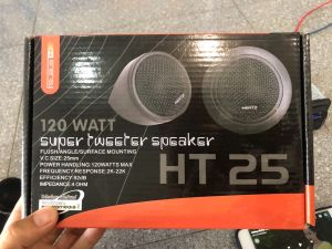 Loa Tép ô tô size 25mm công suất 120w gắn cánh cửa gắn dc trên taplo. HT 25. HERTZ.