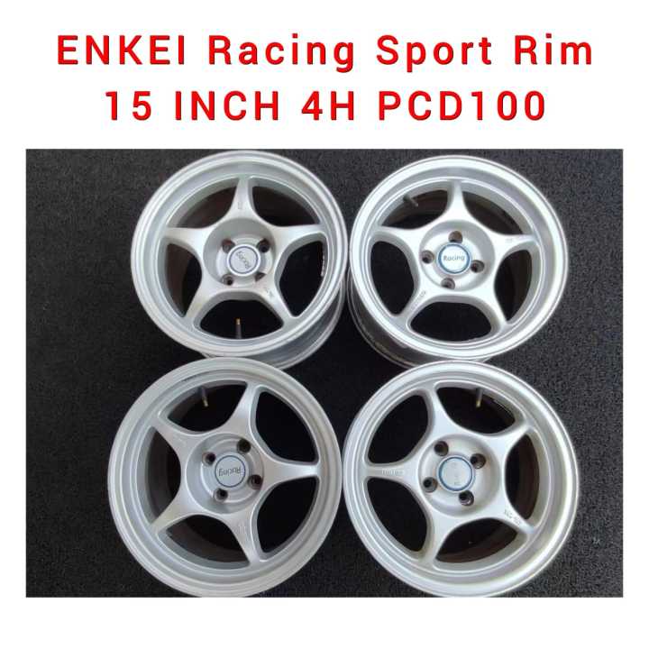 ENKEI Racing Sport Rim 15 INCH 4H PCD100 8JJ Offset+20 ⁄ 7JJ