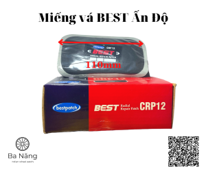 Miếng vá vỏ vá lốp xe tải ôtô máy cày có bố kẽm BEST (CRP 12HD) 110 X 65mm dùng để vá HÔNG