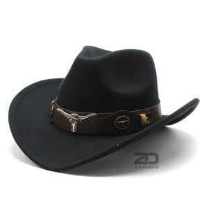 Mũ Cao Bồi Miền Tây Nón Cowboy Rộng Vành MP069 Cho Nam và Nữ