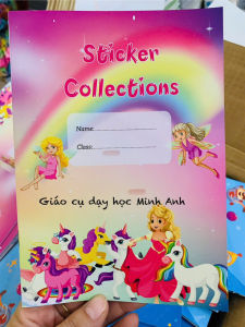 Sổ dán sticker Collections sổ sticker sổ đổi thưởng 20 trang kích thước A5