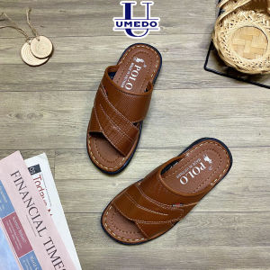 Dép da nam thời trang hàng gia công cao cấp đường may đẹp chắc chắn sang trọng UMEDO - TT367
