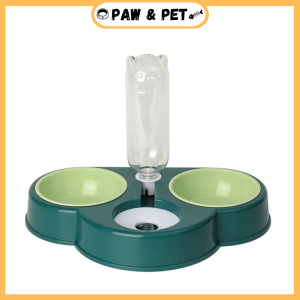 3 in 1 Cat & Dog Feeder Bowl Cloud Shape Removable Compartment Drinking Bowl for Pet