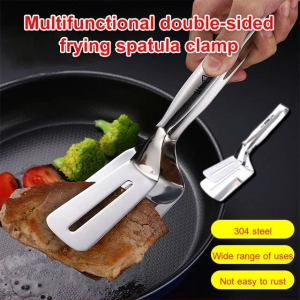 Home Double Sided Spatula Clip Spatula Frying Fish Pancake Spatula Frying Steak