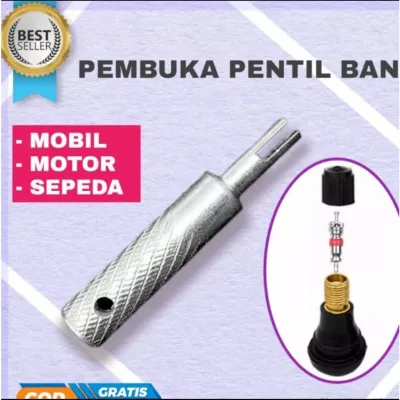 KUNCI PENTIL KUNCI PEMBUKA PENTIL BAN MOTOR VALVE CORE SCREWDRIVER GRIP