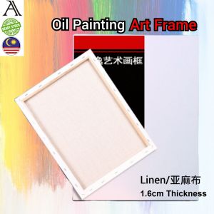 Oil Painting Drawing Linen Canvas 30*40cm Board Frame For Artist/Lukisan Minyak Bingkai Papan Kanvas Linen Untuk Artis