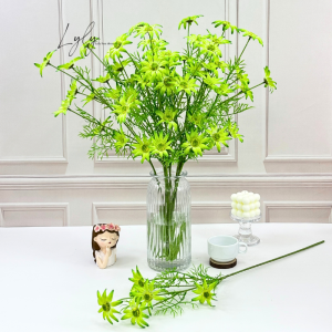 Hoa Cúc Mặt Trời 6 Bông Bó Hoa Cắm Giỏ Trang Trí Tiệc. Hoa Lụa Decor
