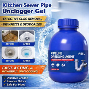 【Eliminates Odors Instantly】Drain Cleaner Gel Powerful Pipe Unclog Antibacterial Formula Kitchen Sink Solution Bathroom Maintenance Odorless Drain Care