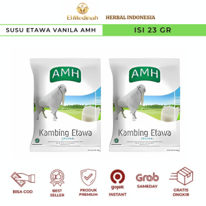 Susu Kambing Etawa rasa VANILLA AMH Sachet | Susu Kambing AMH Vanilla